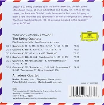 Wolfgang Amadeus Mozart, Amadeus Quartet - Mozart: The